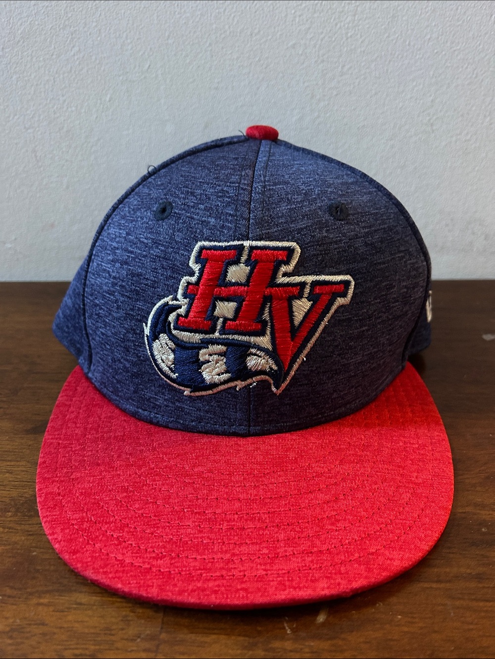 New Era Kids Navy and Red HV Logo Cap
